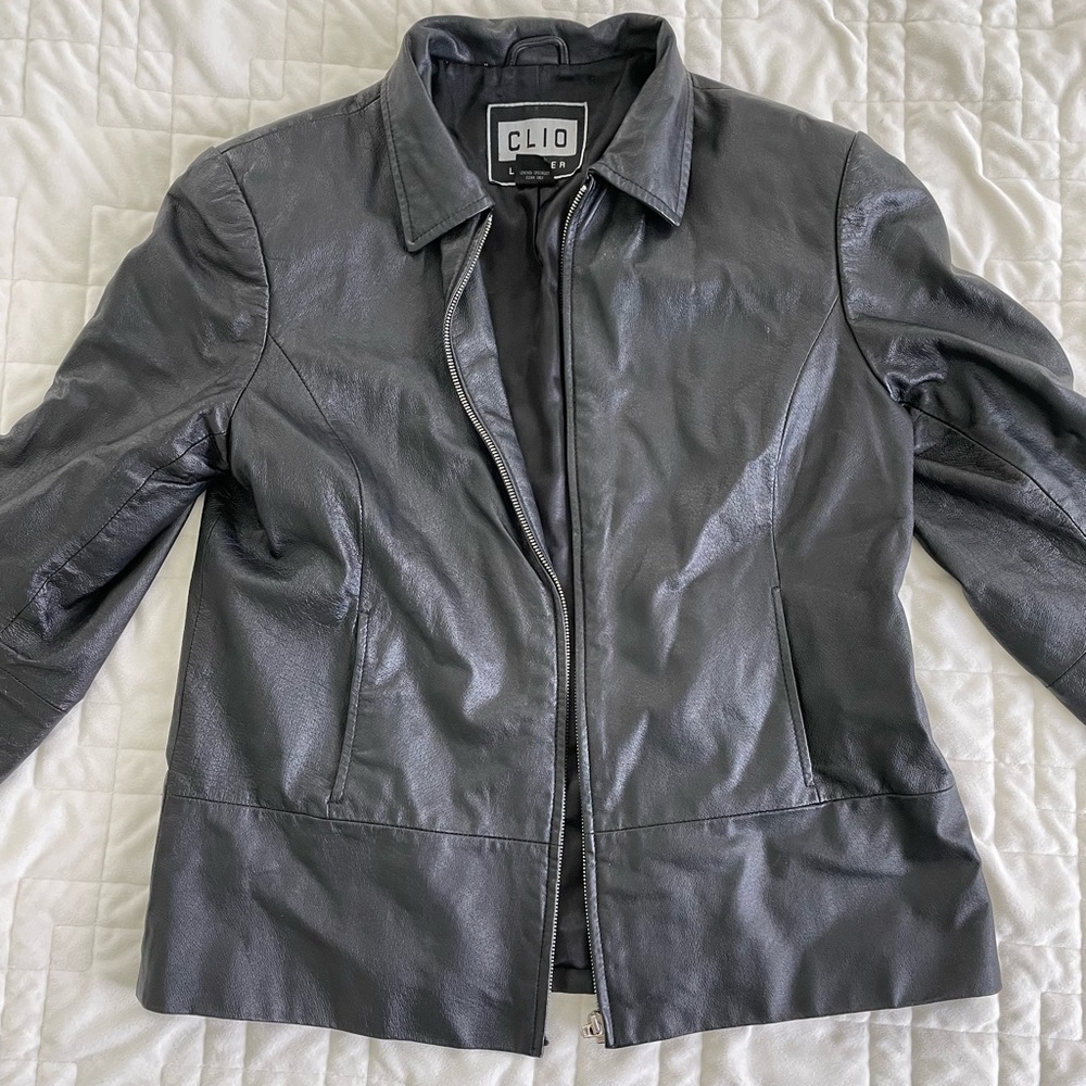 Clio leather jacket
